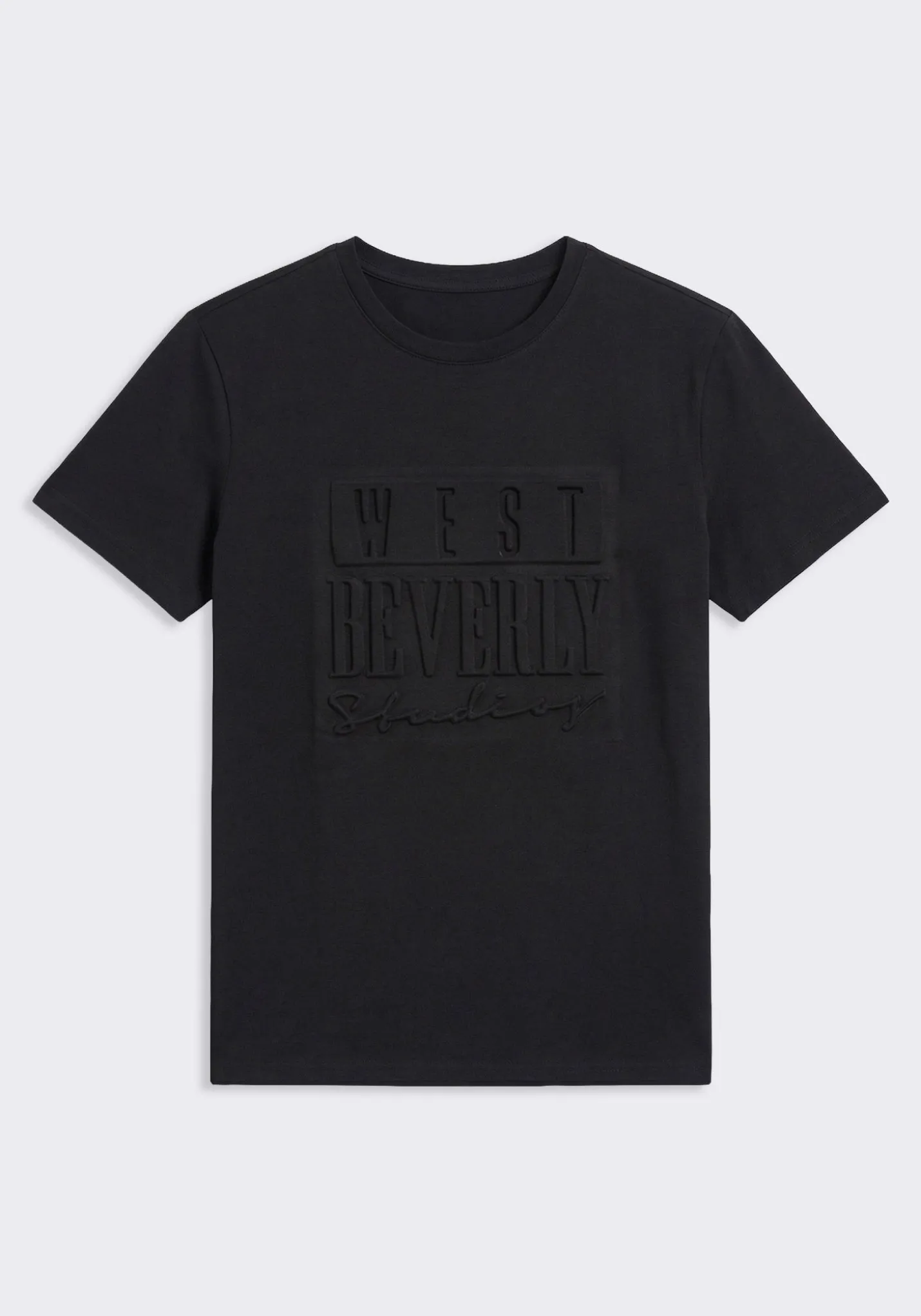 T-shirt con stampa a rilievo