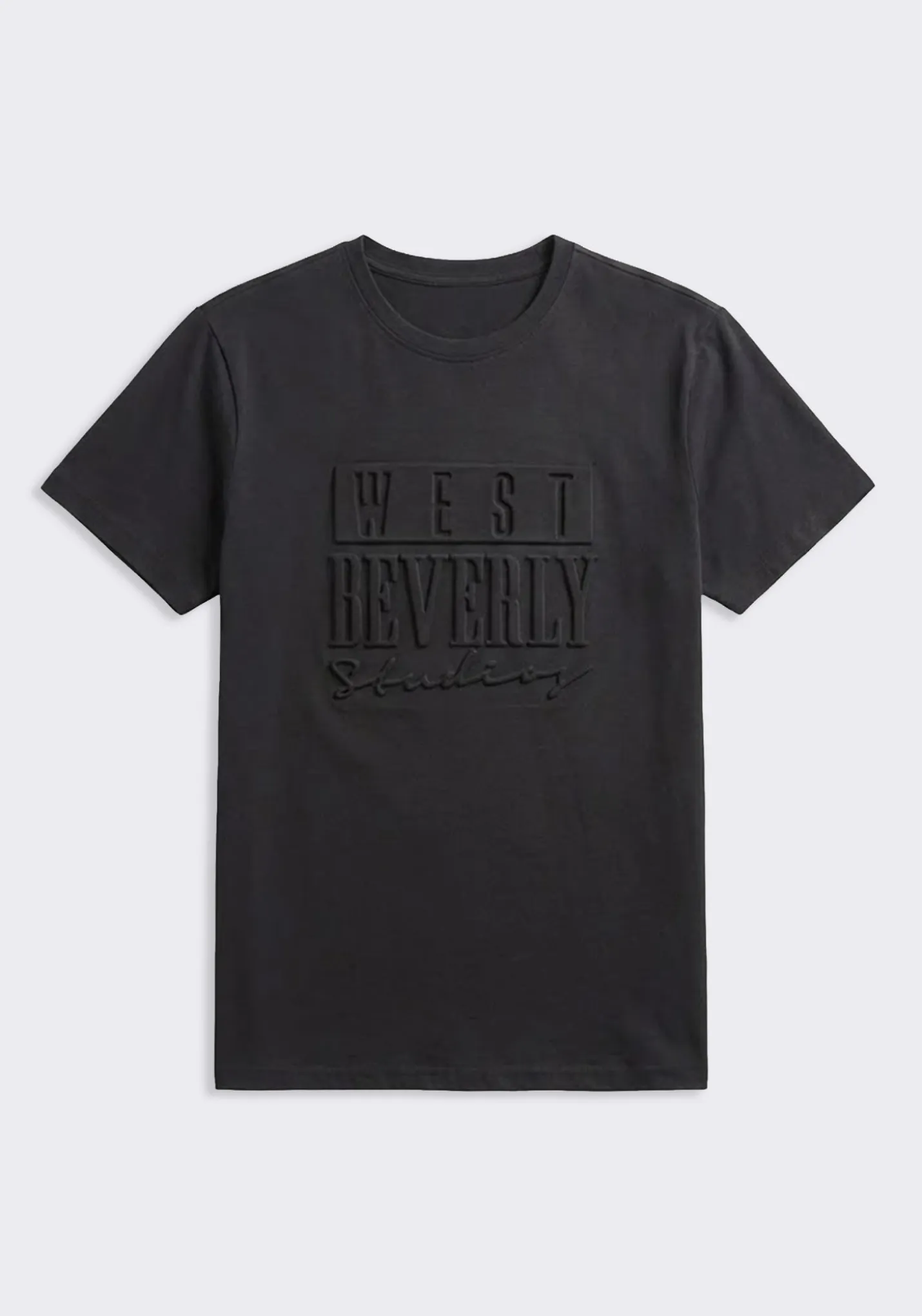 T-shirt con stampa a rilievo