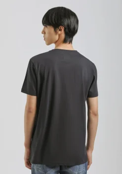 T-shirt con stampa a rilievo