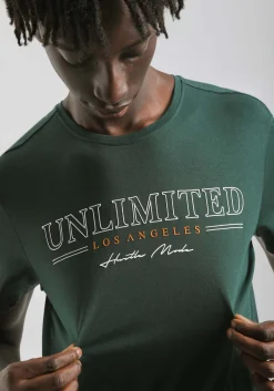 T-shirt 100% cotone con stampa