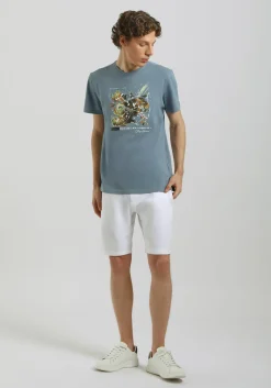 T-shirt 100% cotone con stampa