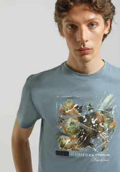 T-shirt 100% cotone con stampa
