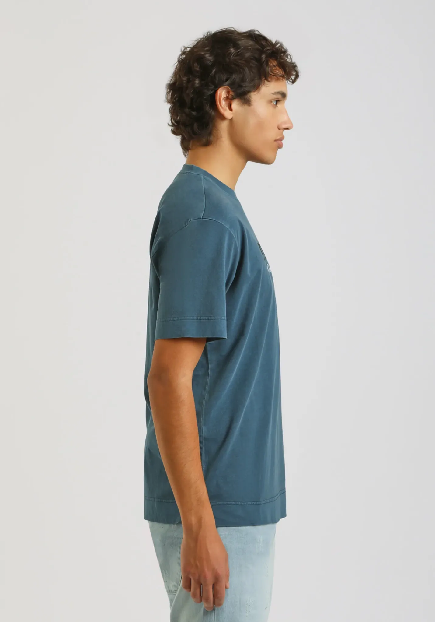 T-shirt effetto lavato con stampa