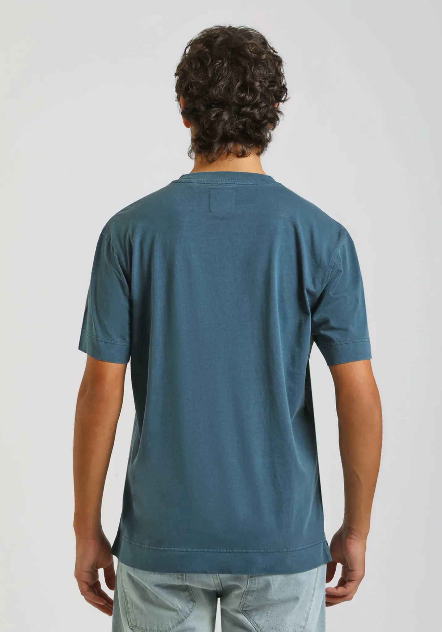 T-shirt effetto lavato con stampa
