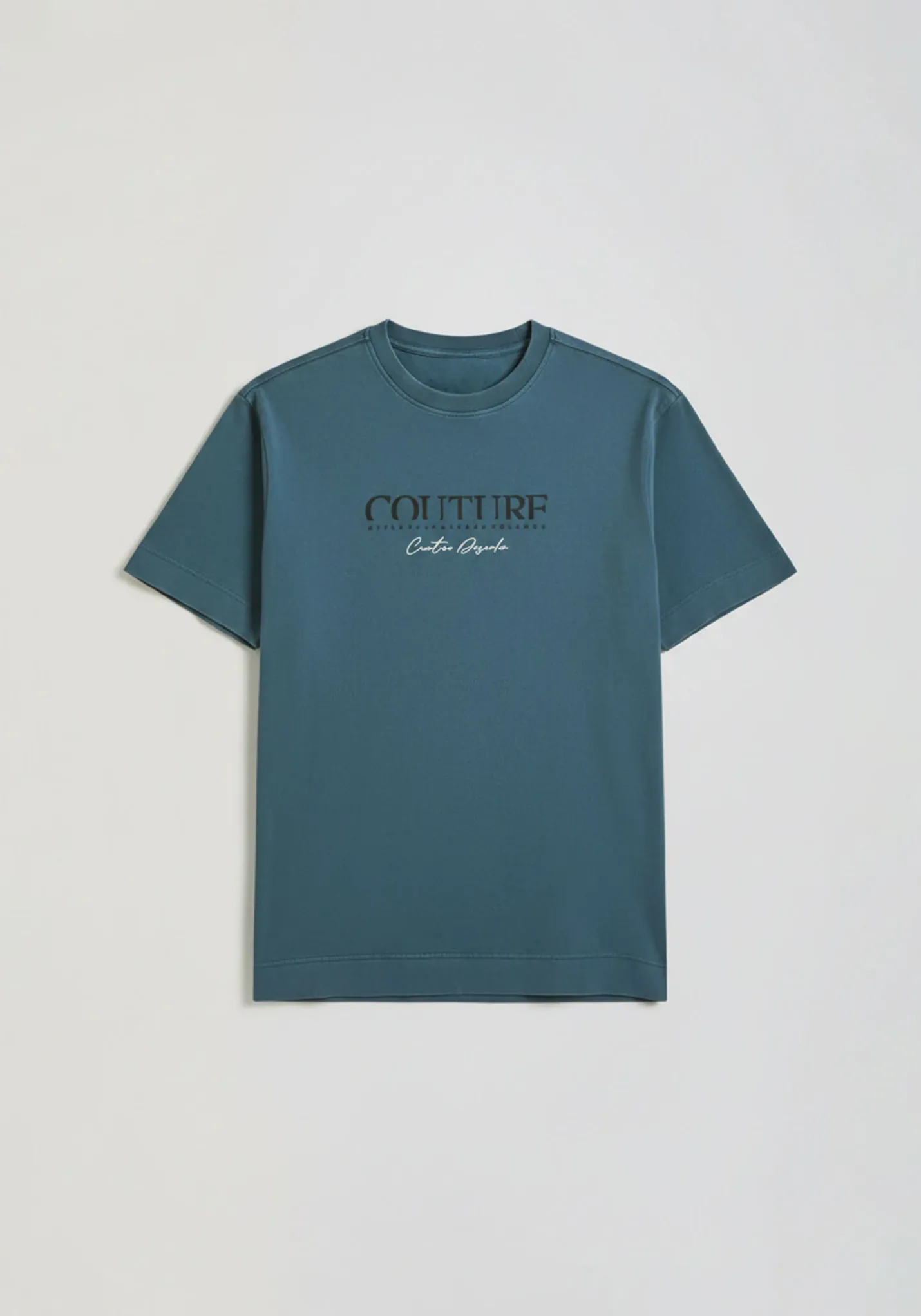 T-shirt effetto lavato con stampa