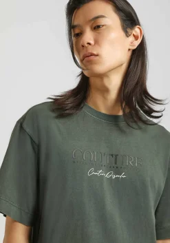 T-shirt effetto lavato con stampa