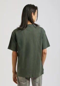 T-shirt effetto lavato con stampa