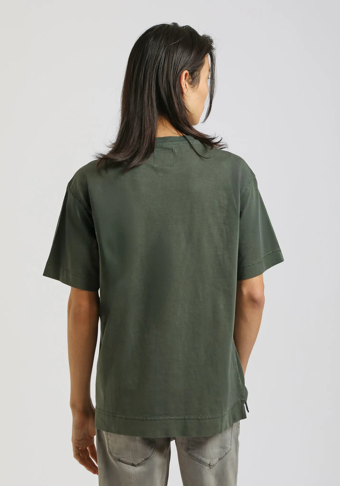 T-shirt effetto lavato con stampa