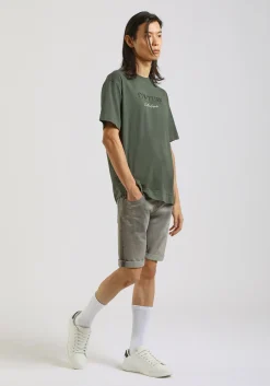 T-shirt effetto lavato con stampa