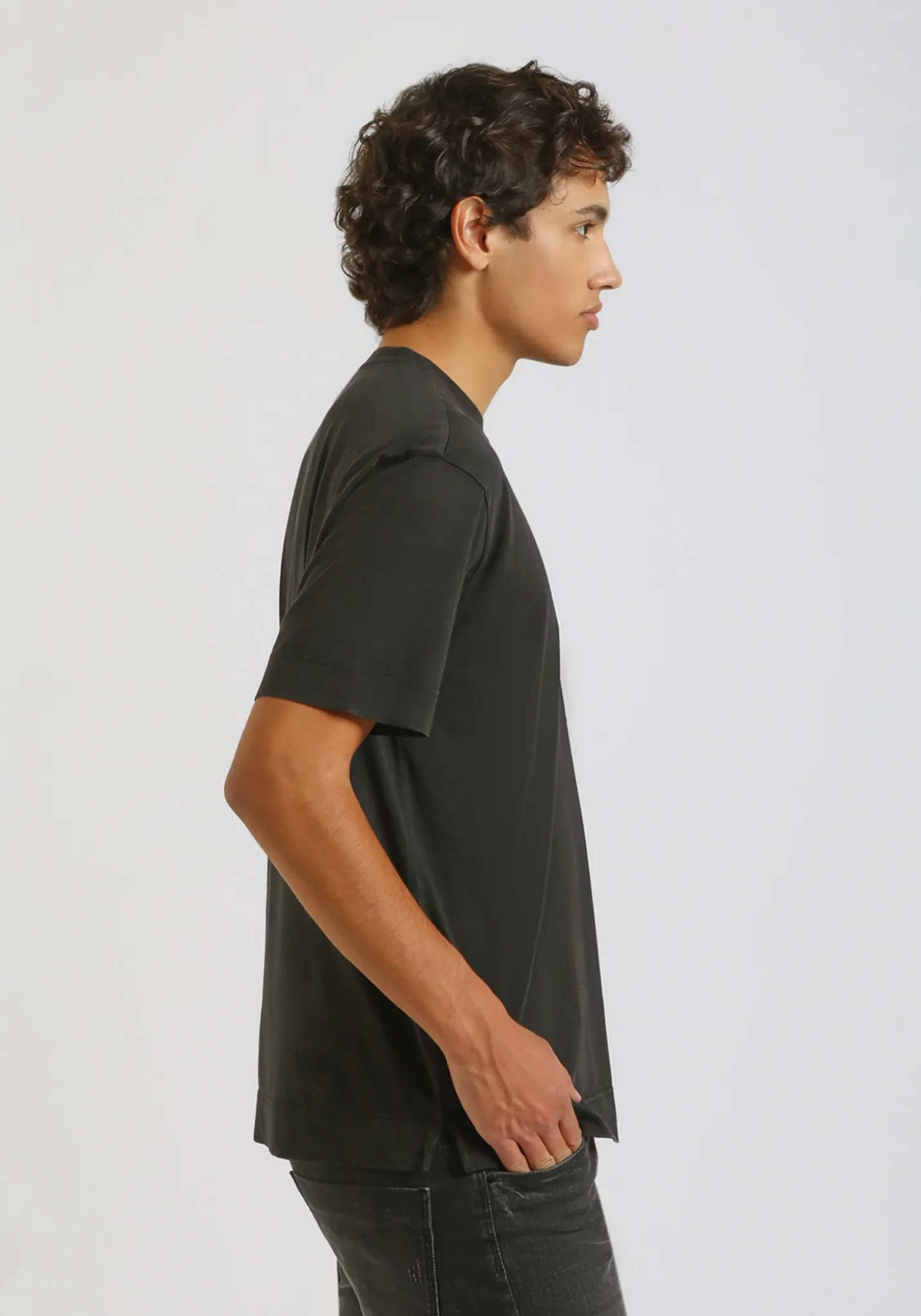 T-shirt effetto lavato con stampa