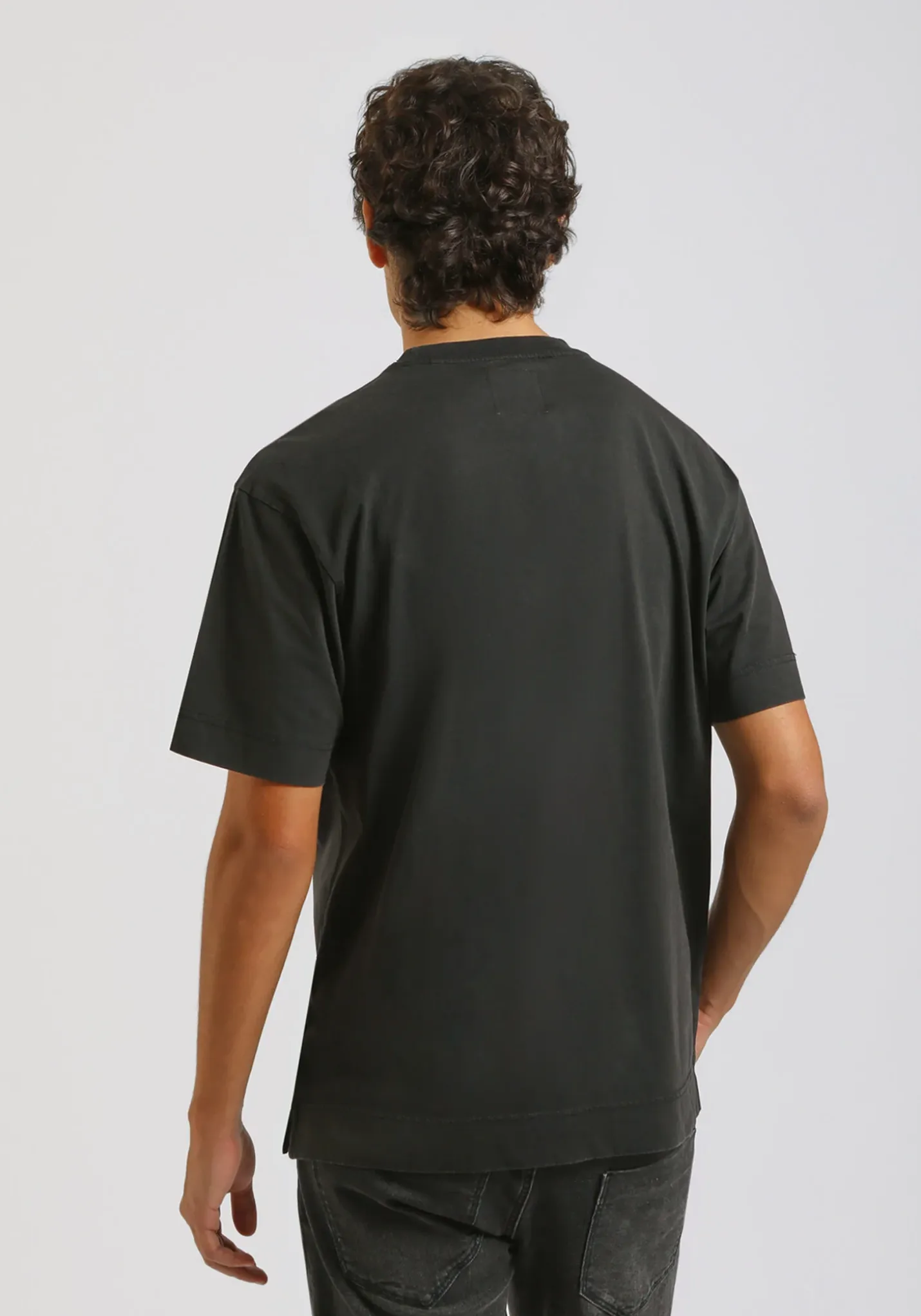 T-shirt effetto lavato con stampa