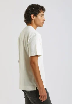 T-shirt effetto lavato con taschino