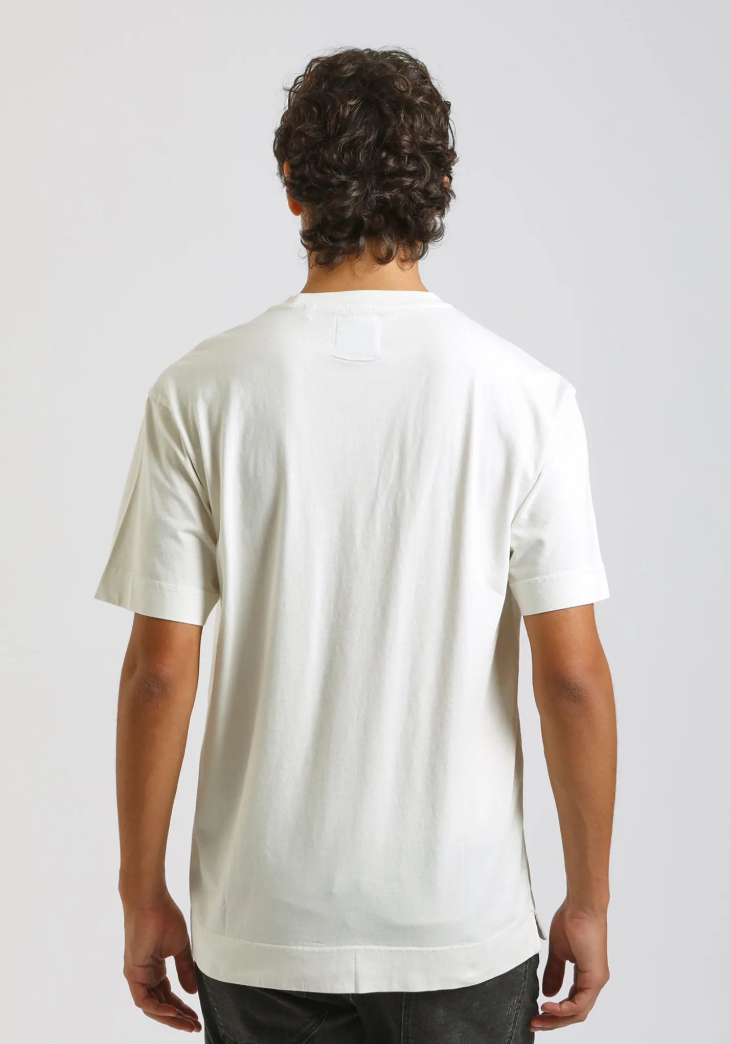 T-shirt effetto lavato con taschino