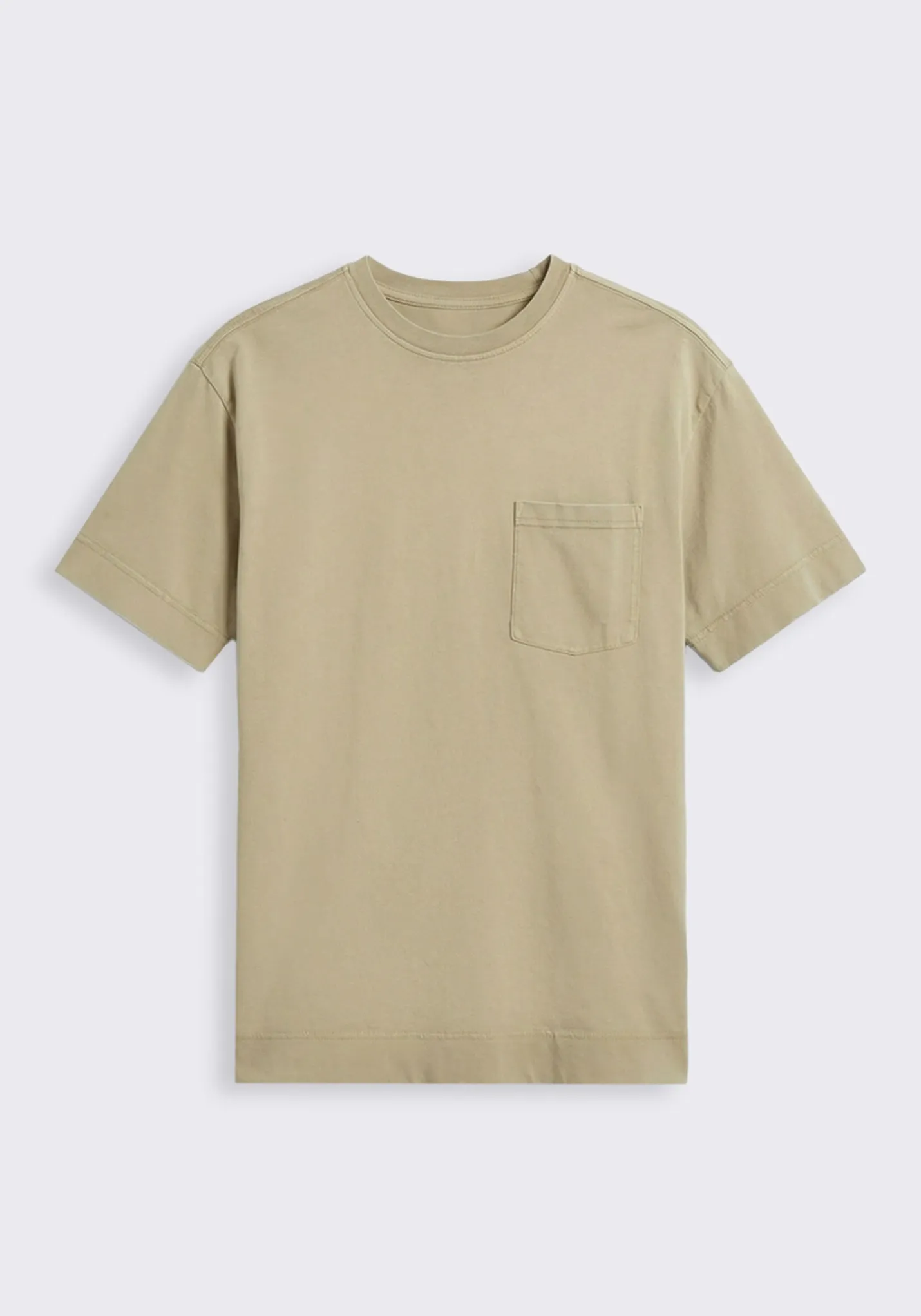 T-shirt effetto lavato con taschino