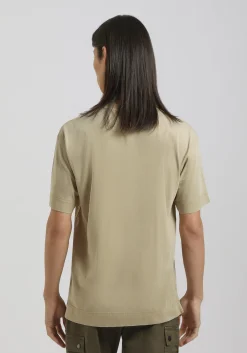 T-shirt effetto lavato con taschino