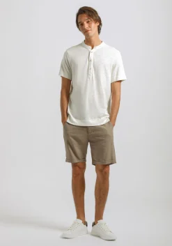 T-shirt effetto lino