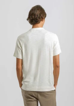 T-shirt effetto lino