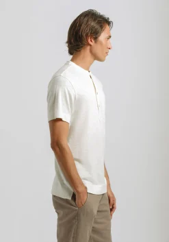 T-shirt effetto lino