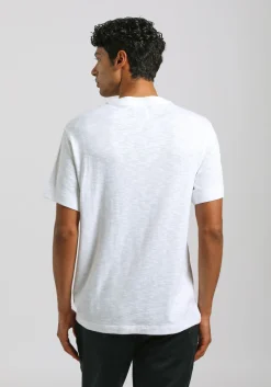 T-shirt effetto lino