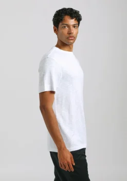 T-shirt effetto lino