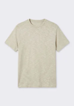 T-shirt effetto lino
