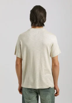 T-shirt effetto lino