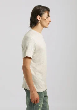 T-shirt effetto lino