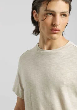 T-shirt effetto lino
