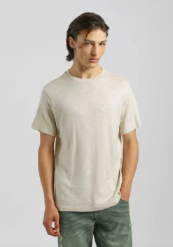 T-shirt effetto lino