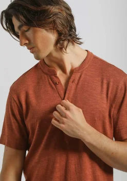 T-shirt effetto lino