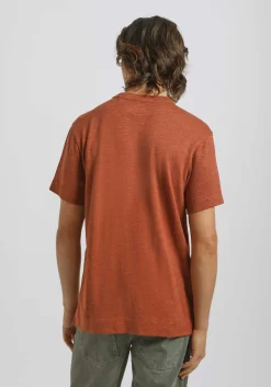 T-shirt effetto lino