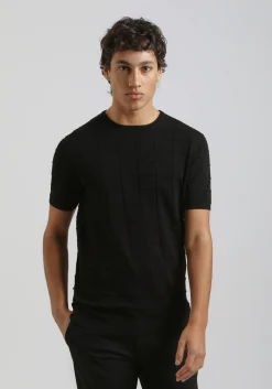 T-shirt in maglia a quadri