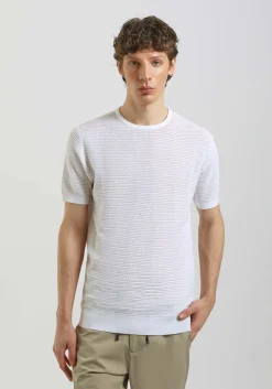 T-shirt in maglia forata