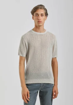 T-shirt in maglia forata