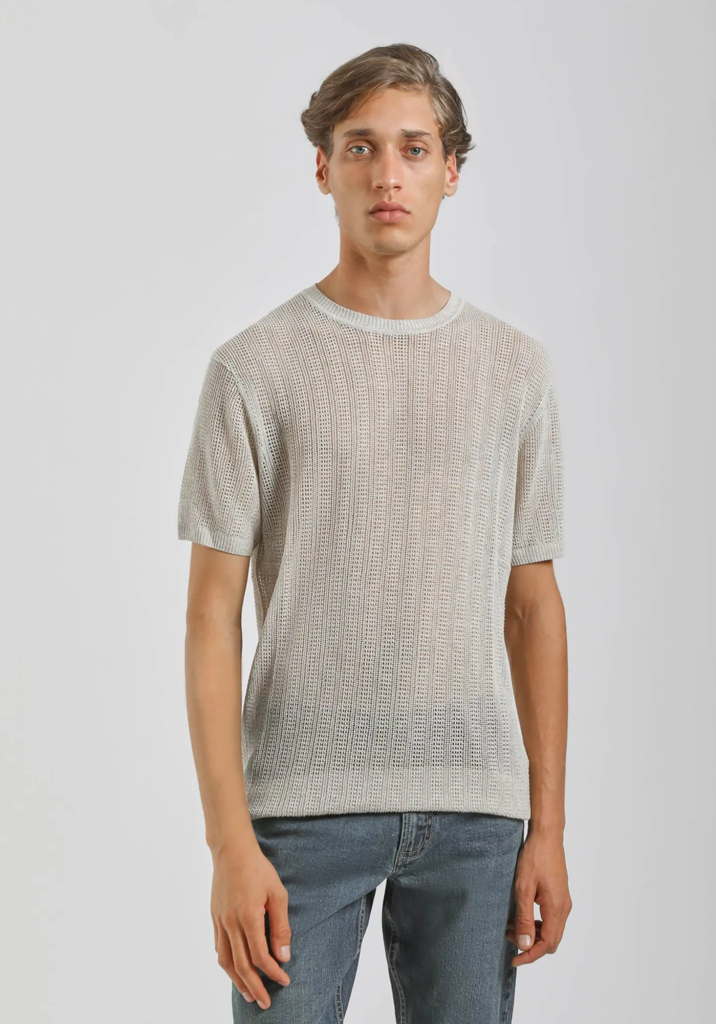 T-shirt in maglia forata