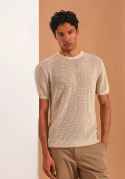 T-shirt in maglia forata