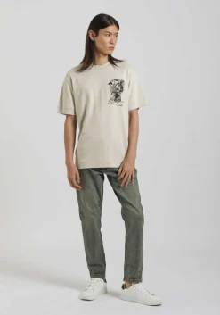 T-shirt over con stampa